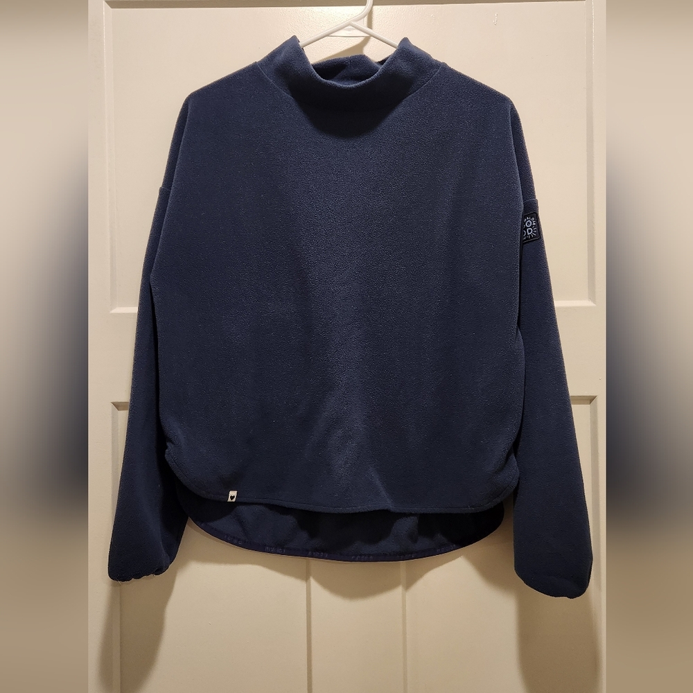 Maloja Morrow Navy Fleece Mock Neck Womens Size Small